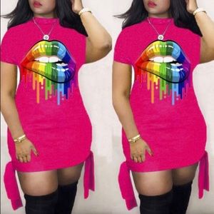 Plush Size t/shirt dress